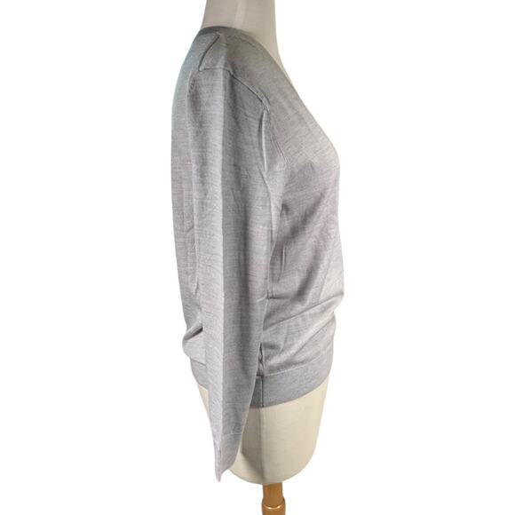 Banana Republic 100% Merino Wool V-Neck Sweater – Gray – Size Small – NWOT - Picture 4 of 10